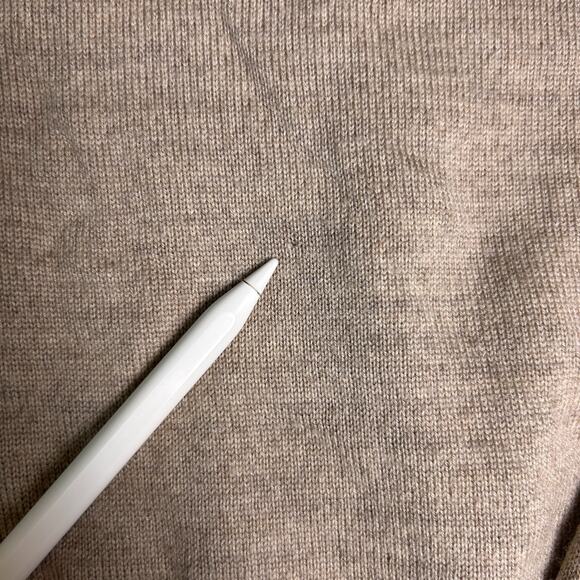 Jos A Bank Signature Collection 100% Merino Wool Sweater Mens Large Oat 1/4 Zip - Picture 12 of 13